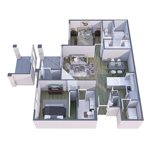 Floor plan B1 South