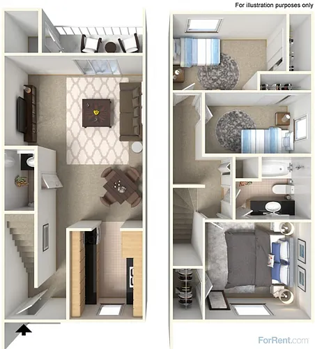 Floor plan Queen-3A