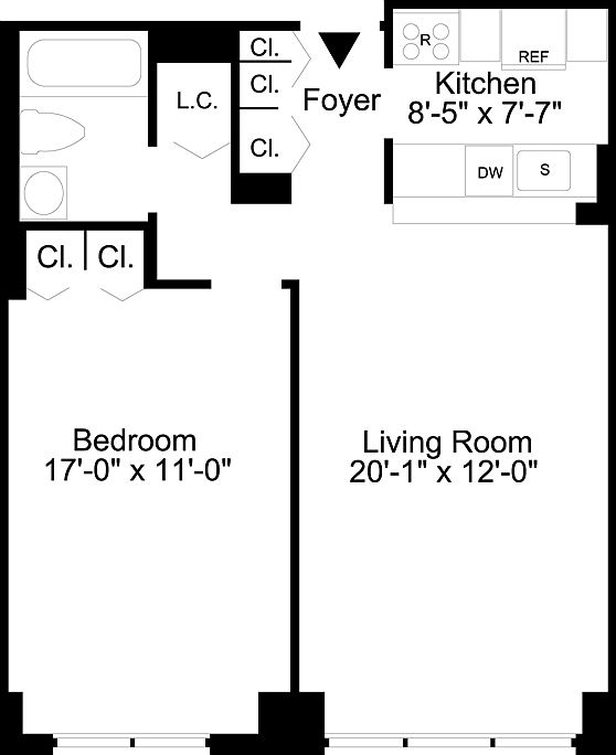 2nd image of 45 W 60th St APT 26B