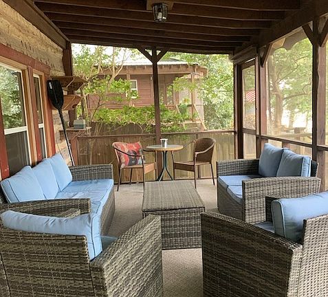 Screened In Back Porch with Lake Views