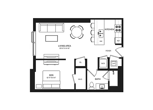 Floor plan Studio-S6