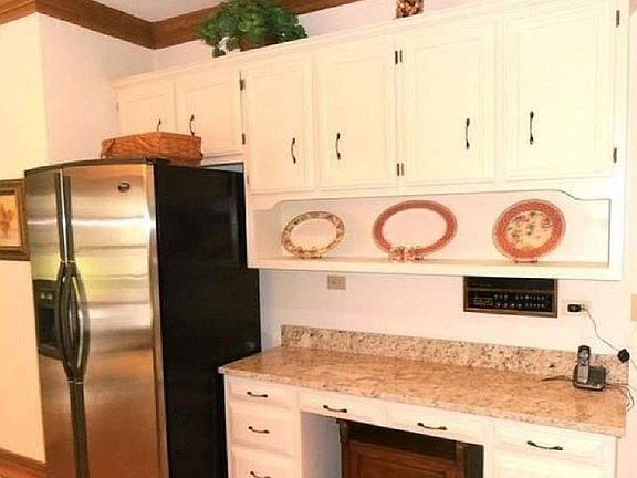 Kitchen with built-in desk