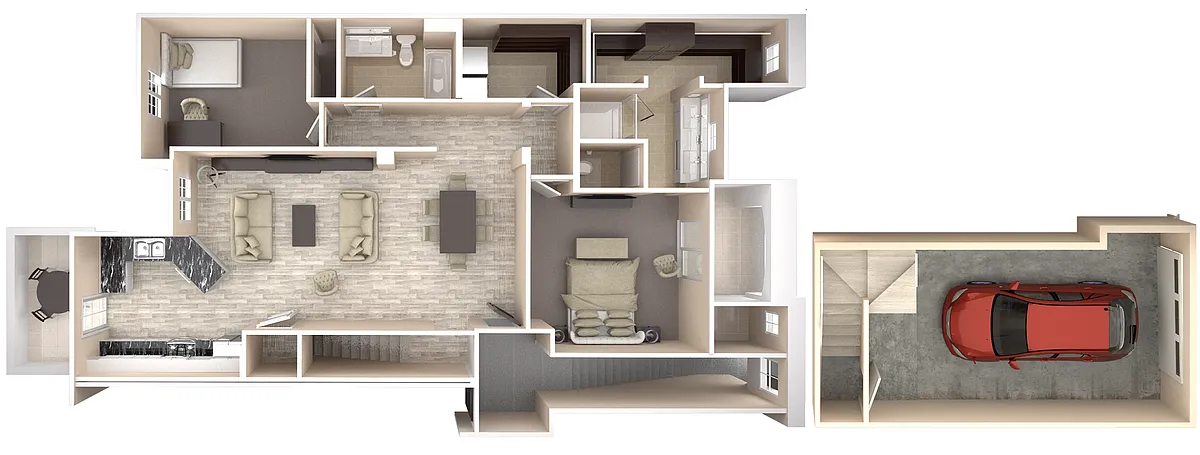 Floor plan Marquesa with Direct Access Garage