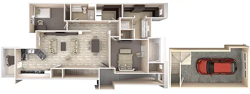 Floor plan Marquesa with Direct Access Garage