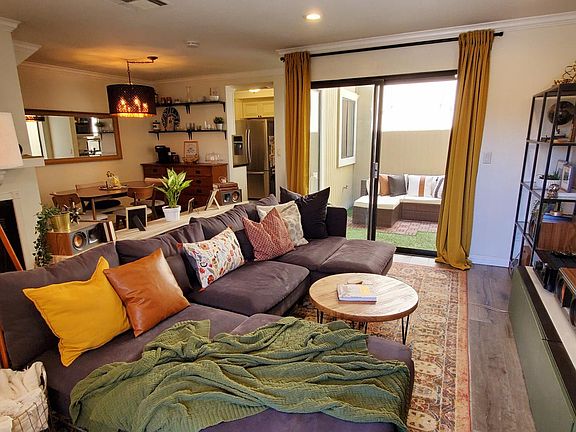 living room and dining room