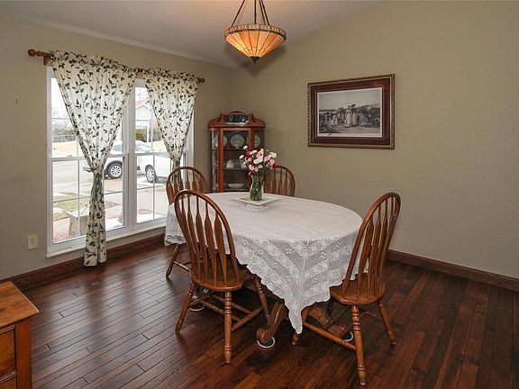 Newer wood floors and base trim.
