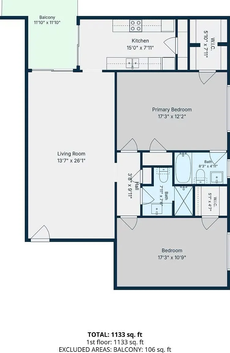 2 bed, 1137 sqft, $1,650 — Photo 3