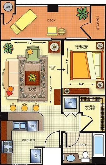 Floor layout.