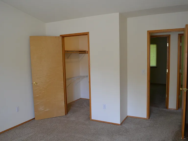 Primary bed room with walk-in closet.
