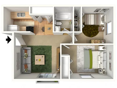 Floor plan Two Bedroom