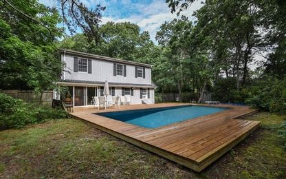  Pool with ample deck and huge back yard 