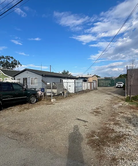 Common Driveway to House and Separate Garage and Storage Lot.