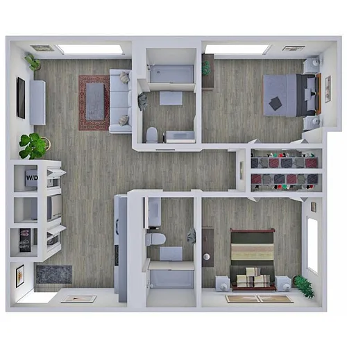 Floor plan Two bedroom- The Ridge