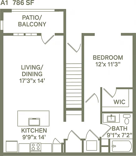 Floor plan A1