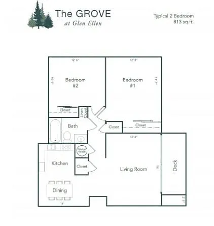 Floor plan Two Bedroom