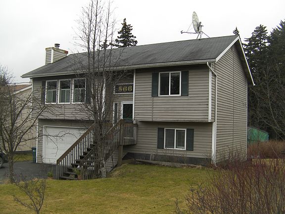 Front of house in winter