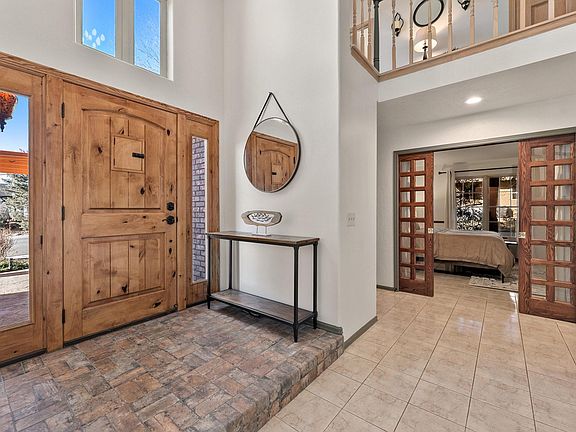 Front entry and main level bedroom