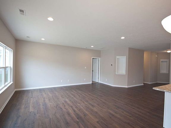Recessed lighting and laminate flooring