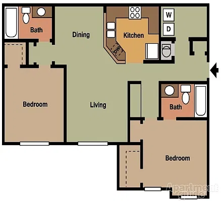 Floor plan 2X2