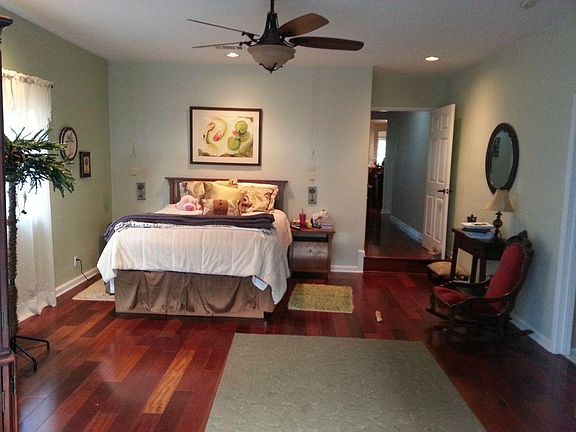 master bedroom, french doors to backyard