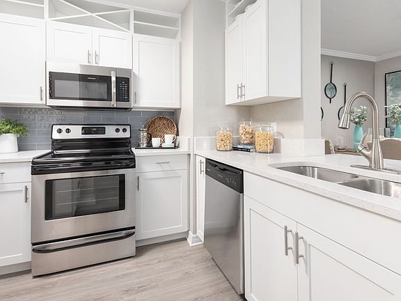 Gourmet kitchens with stainless steel appliances