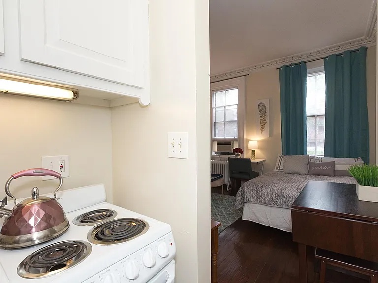 View of living space from kitchen