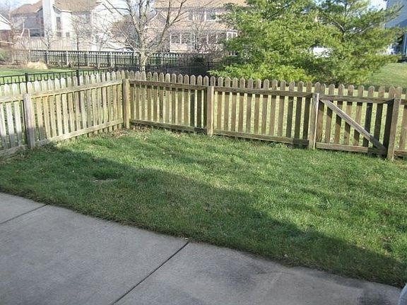 Partially Fenced Back Yard