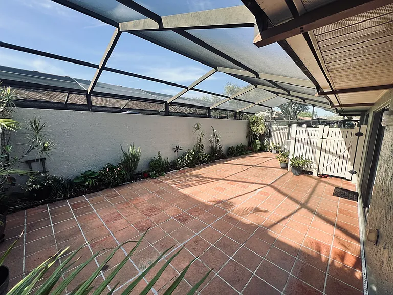 Patio view from main bedroom.