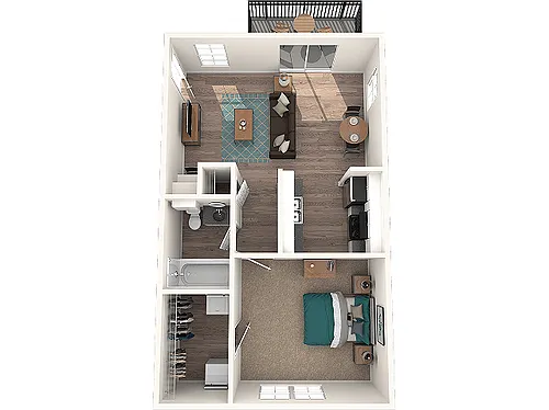 Floor plan 1X1
