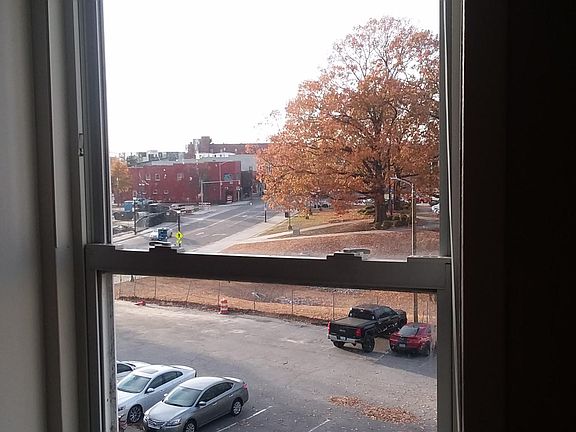 Great views of Uptown Greenville from the large master bedroom.
