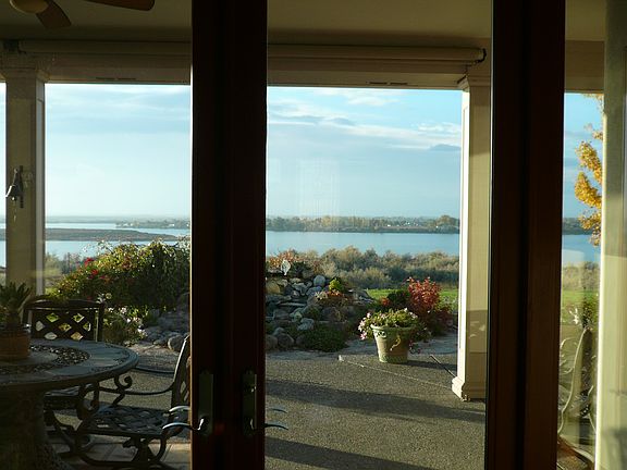 VIEW OUT REAR PATIO DOOR