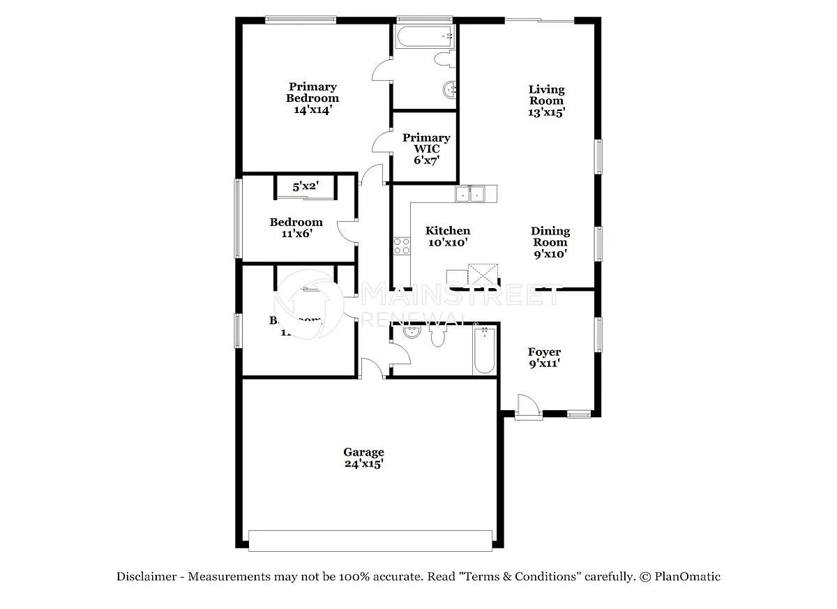 Floor Plan - 4122 W Glenn Dr