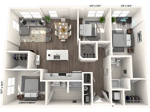 Floor plan 3B
