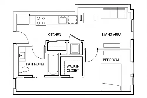 Floor plan 1M