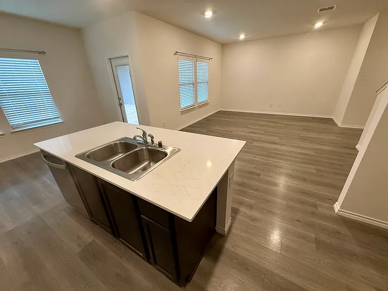 Kitchen and living room