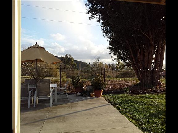 Main house back yard