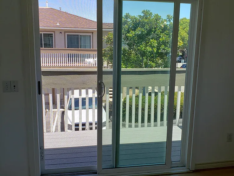 Sliders to private deck.