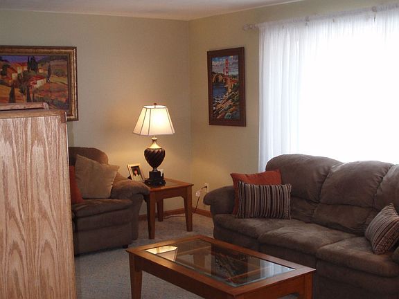 View of the lovely livingroom and the picture window.