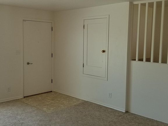 front entry into living room