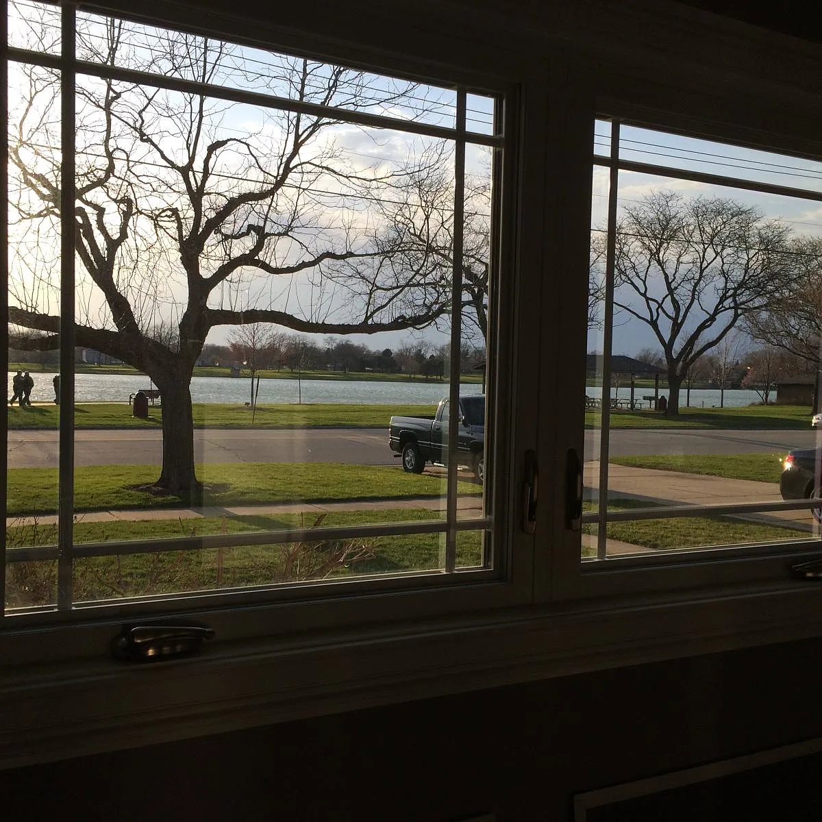 lake view from dining room windows - 2241 Lee St