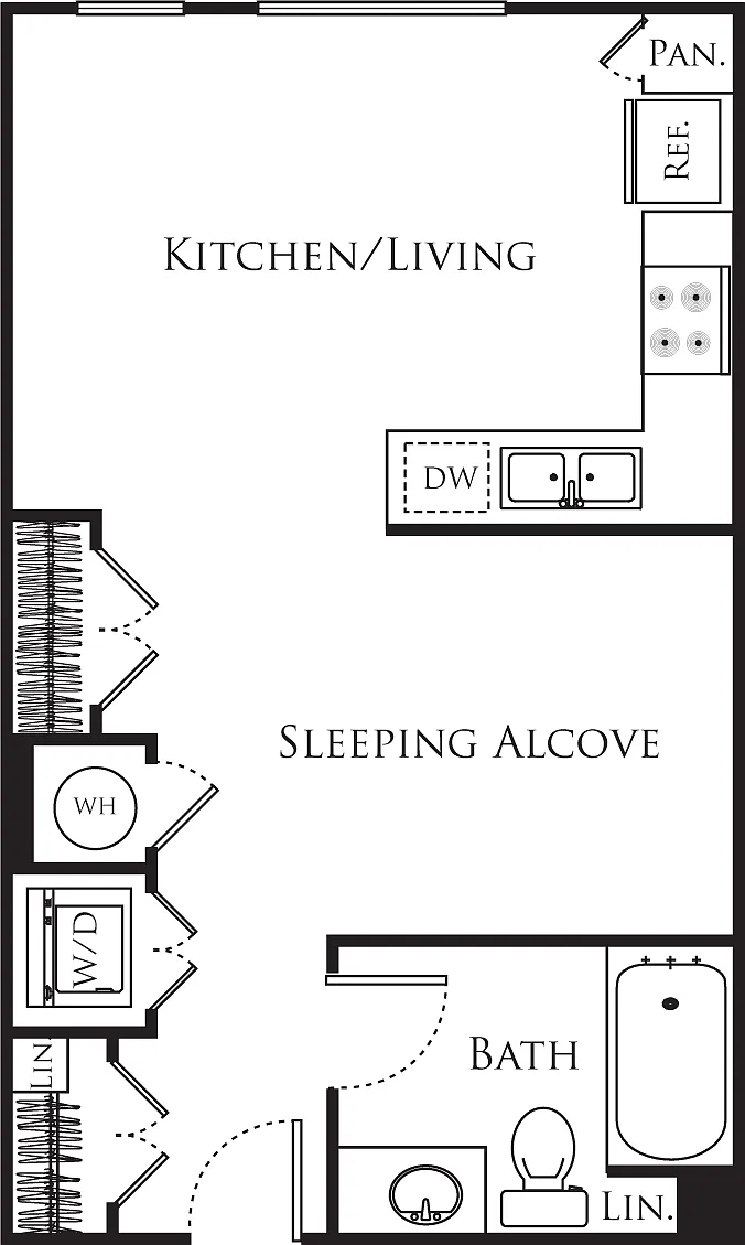 Floor plan Studio B