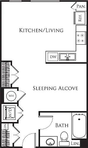 Floor plan Studio B