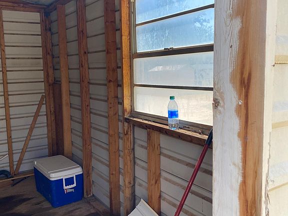 Storage shed.
