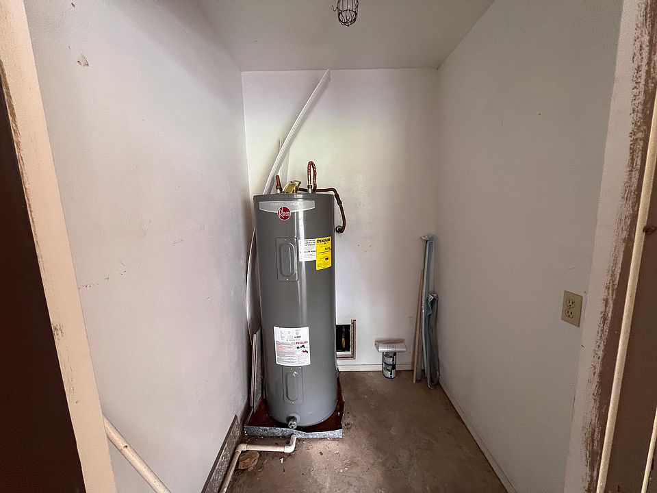 New water heater and storage closet