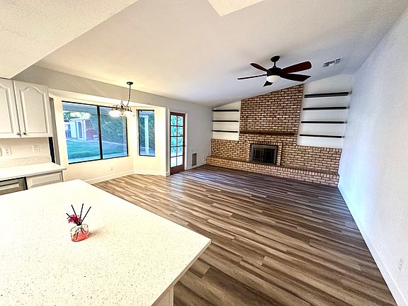 Open concept kitchen to dining and family room