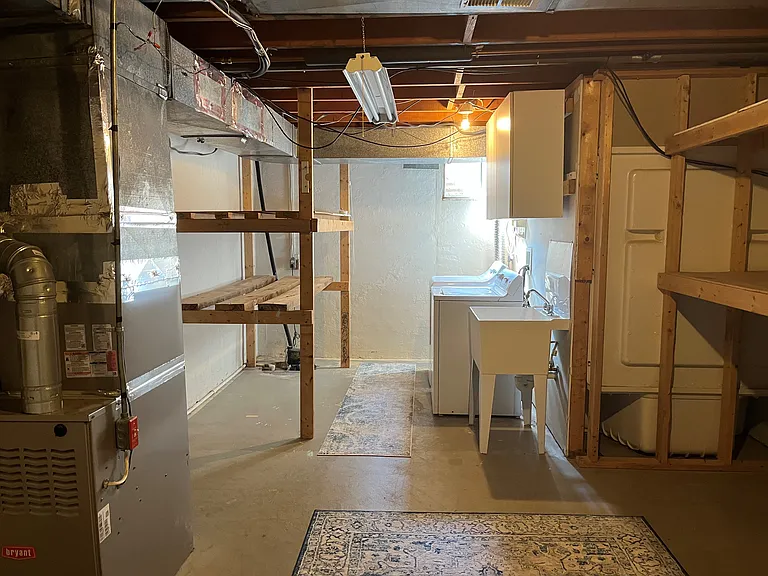 Laundry room with storage