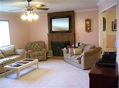 Cozy Living Room With Fireplace