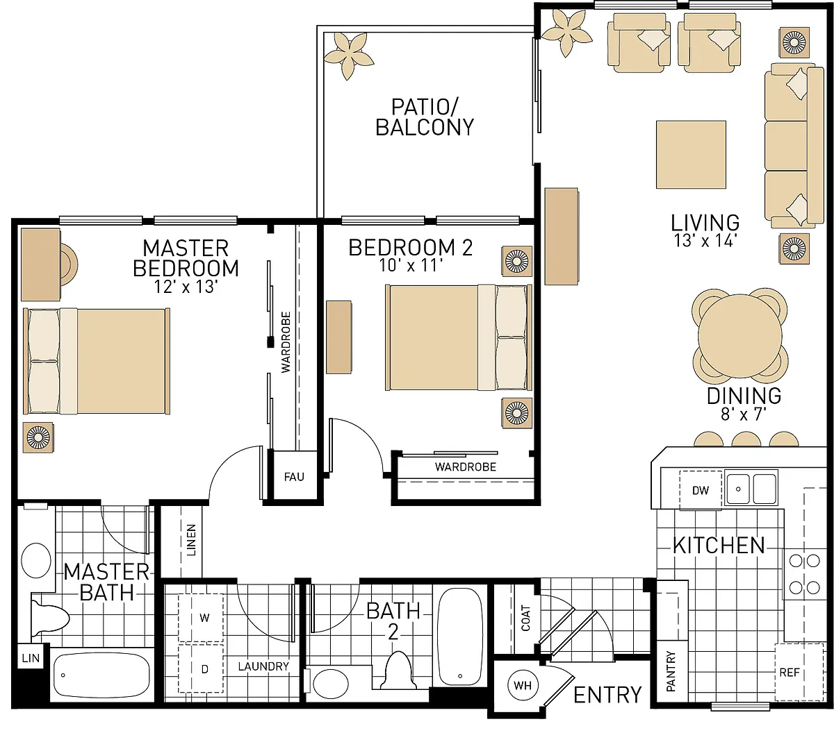 Floor plan Plan D