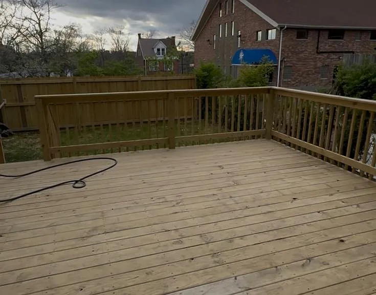 Backyard deck