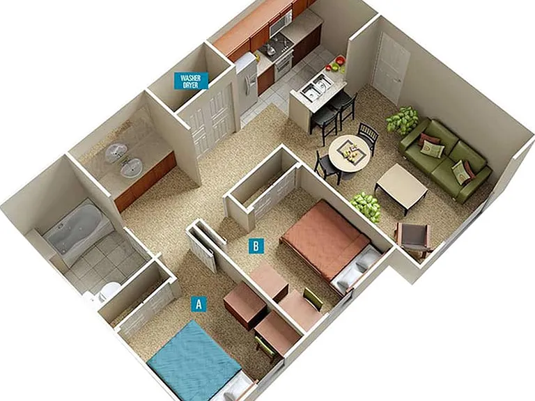 Two Bed One Bath Two Bed One Bath